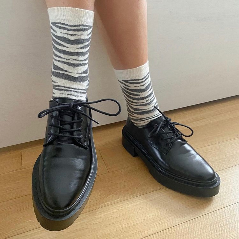 Zara  low Heeled lug sole shoes - Picture 4 of 11